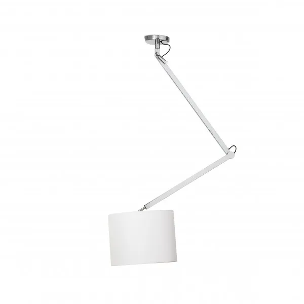 Lampadario MADISON C da soffitto bianco cromo 230V E27 42W