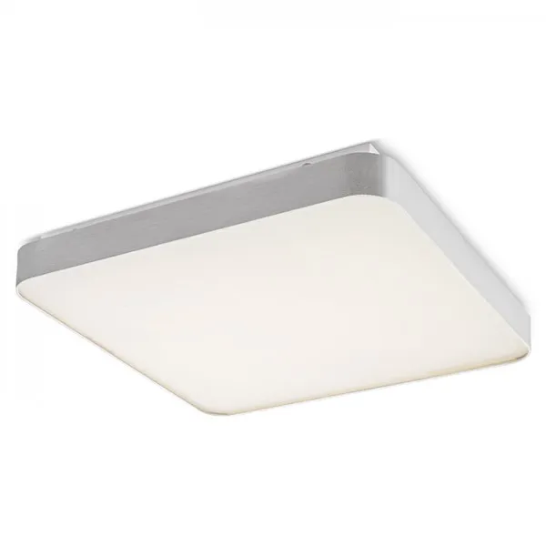 Plafoniera MENSA SQ 80 da soffitto alluminio pettinato 230V LED 138W 3000K