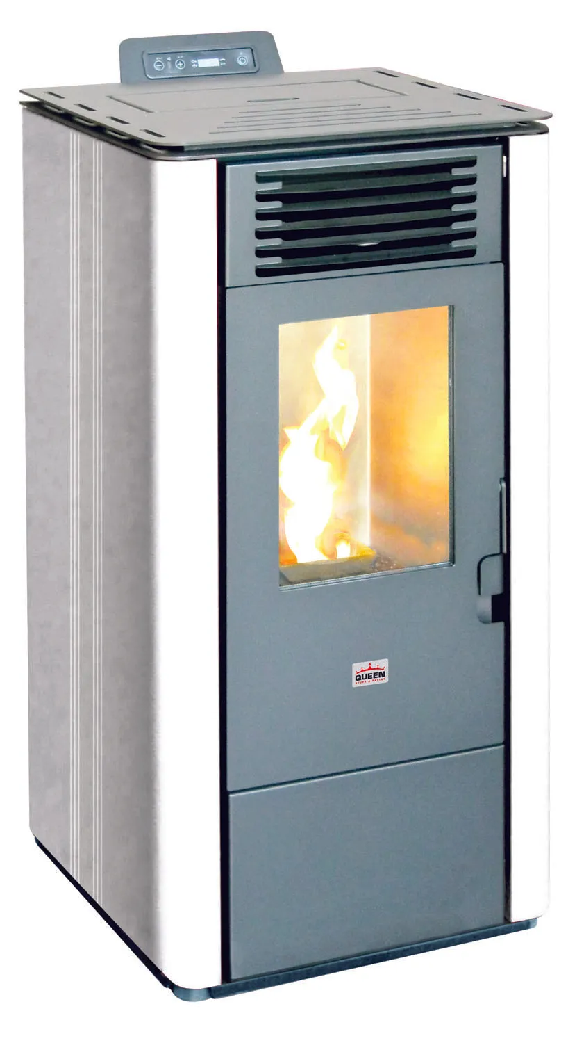 STUFA A PELLET 6,42KW QUEEN 8 BIANCA 44x48xH92 cm