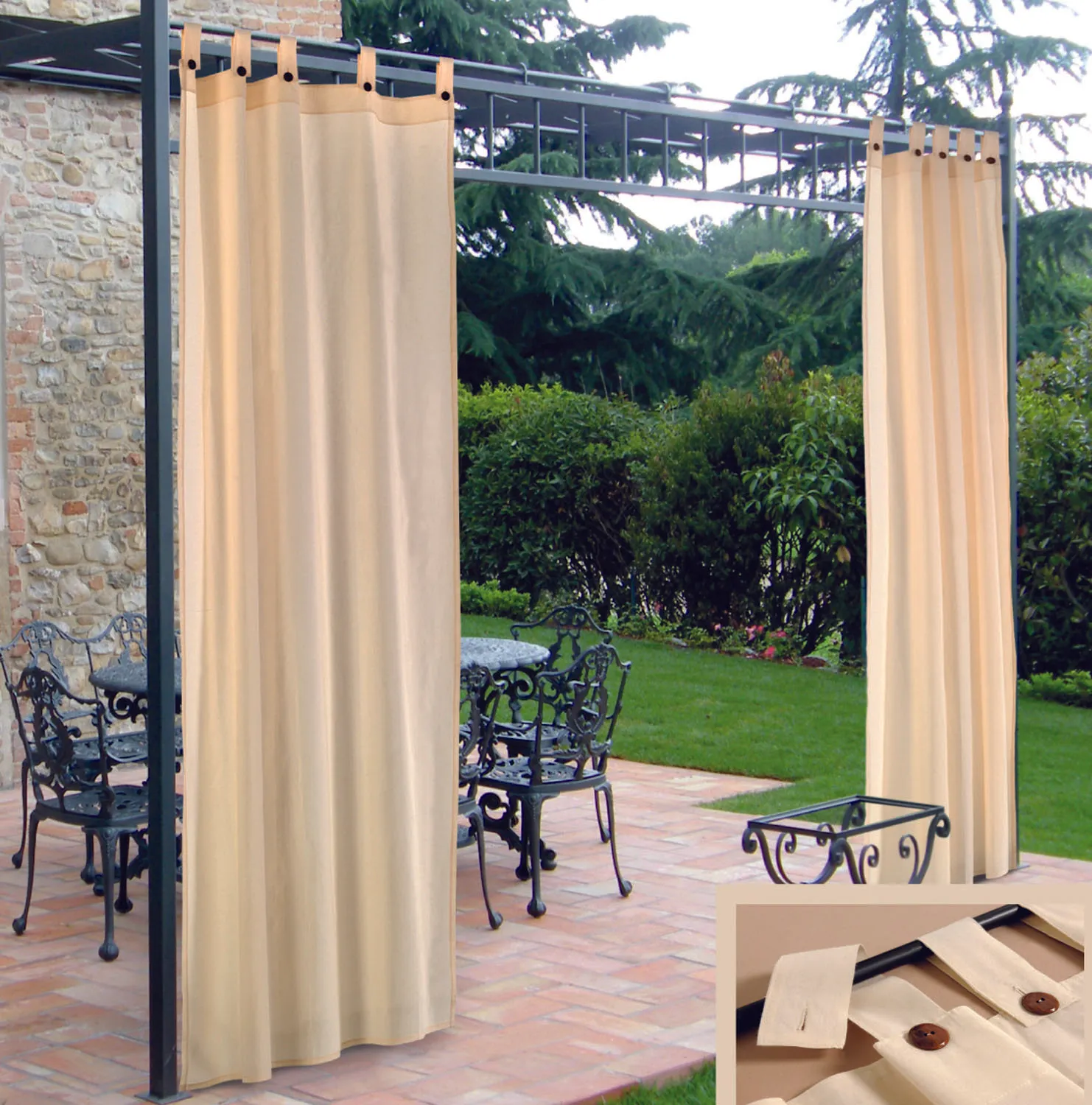 TENDA GAZEBO CM150X280 BEIGE IDROREPELLENTE