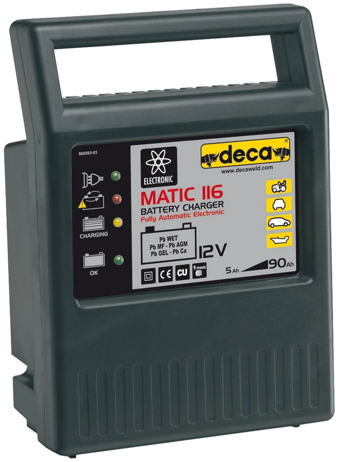 CARICABATTERIA DECA 12V.- 6A   MATIC 116