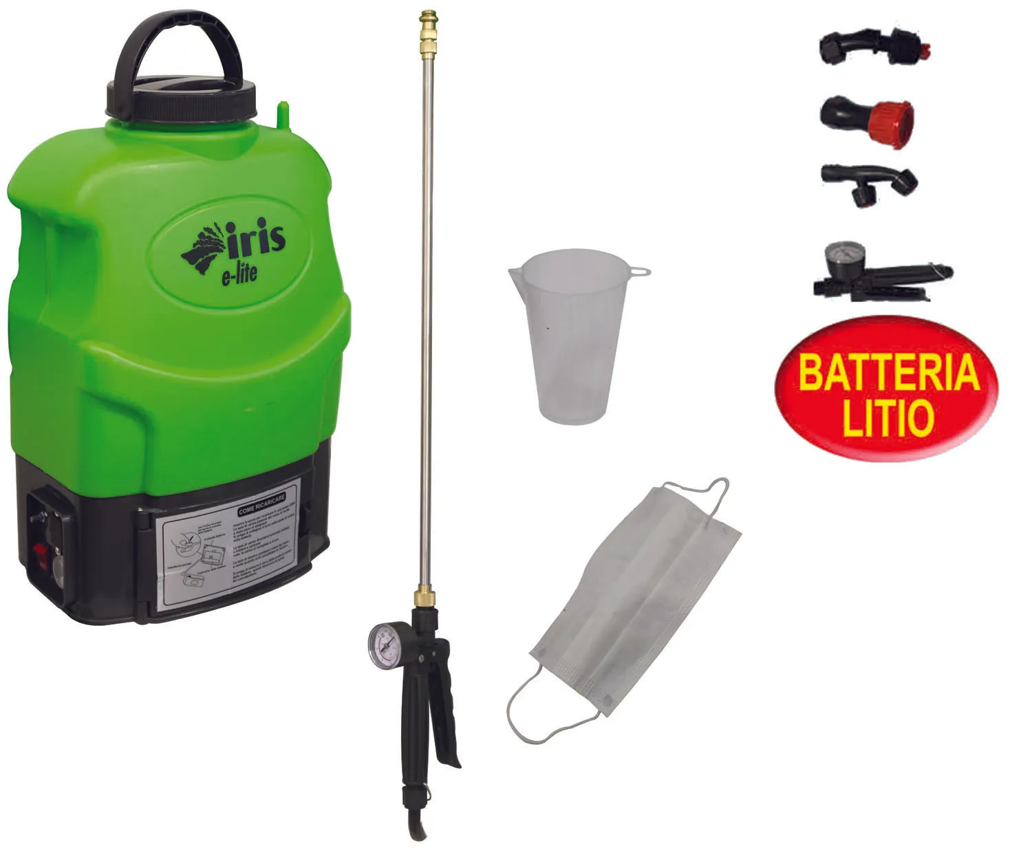 POMPA IRIS GARDEN LT.16 A BATTERIA E-LITE