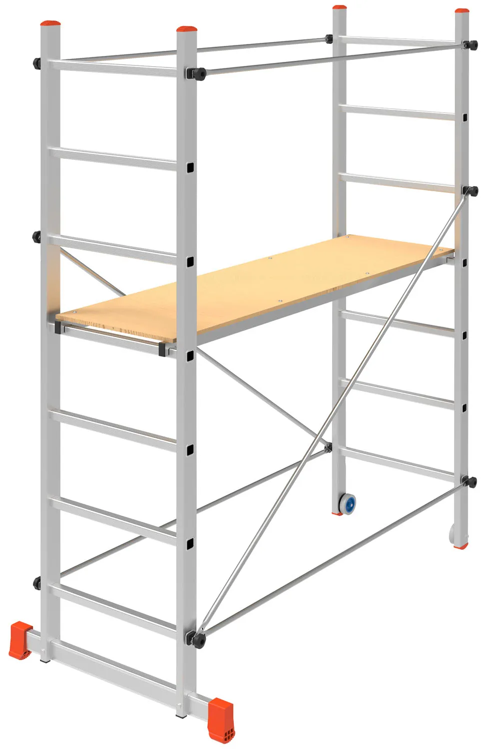 TRABATTELLO ALLUMINIO STEP UP LABOR H218 - 158x80xH210 CM