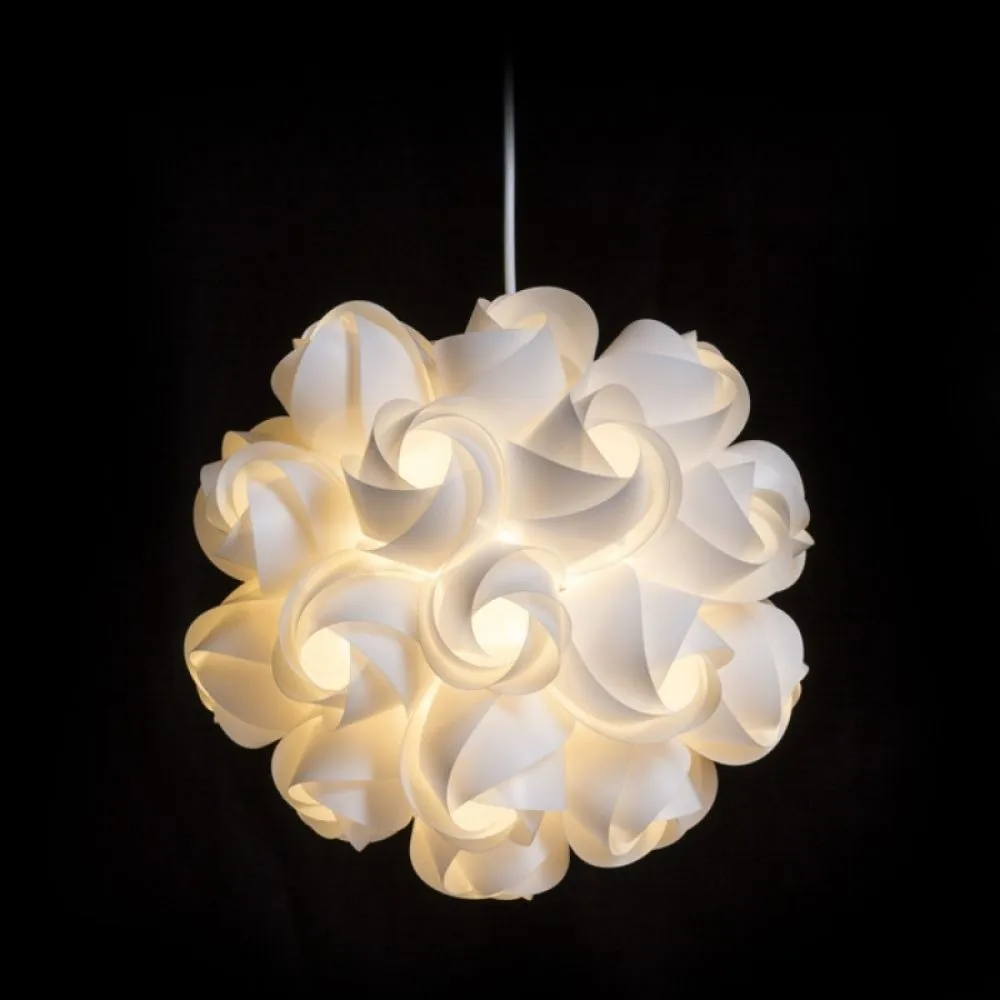 Lampadario COCO a sospensione PVC bianco 230V E27 28W