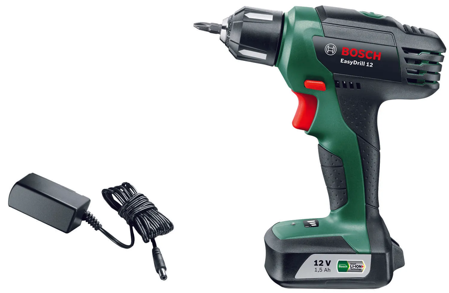 AVVITATORE EASY DRILL 12 BOSCH 12V BATTERIA LITIO CON CARICABATTERIA E BIT