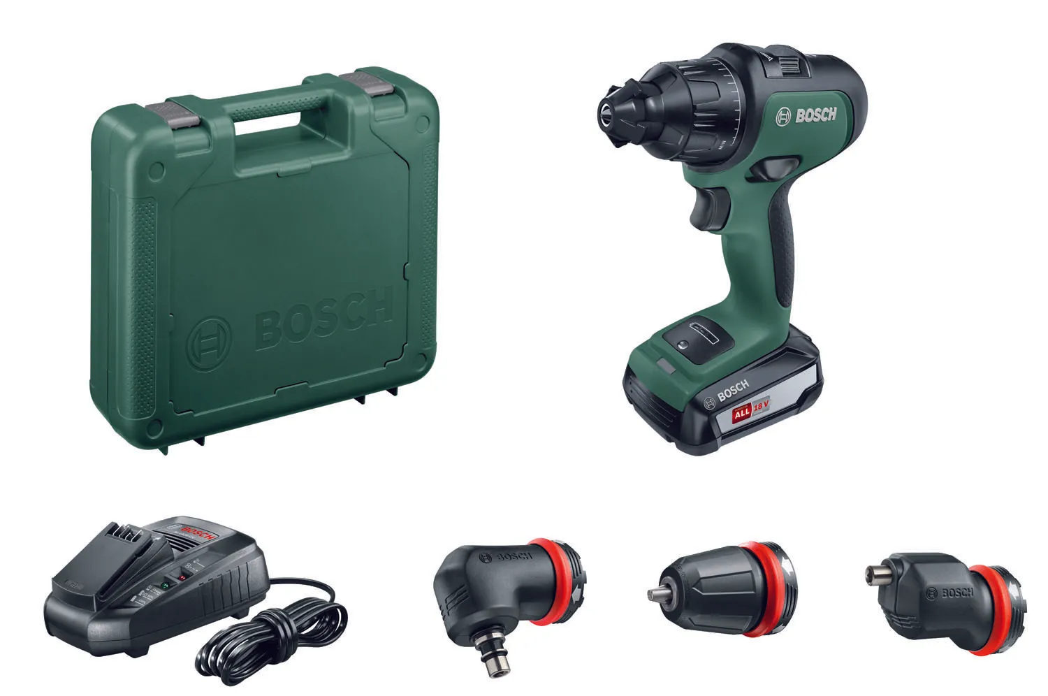 TRAPANO BATTENTE/AVVITATORE BOSCH BATTERIA LITIO 18V. ADVACED IMPACT 18 + VALIGETTA E ACCESSORI