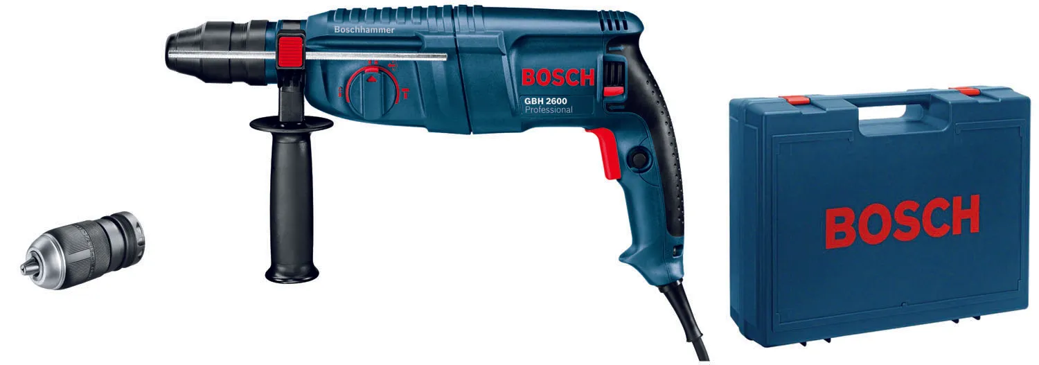 MARTELLO PERFORATORE BOSCH 800W GBH 2-25F + VALIGETTA E ACCESSORI