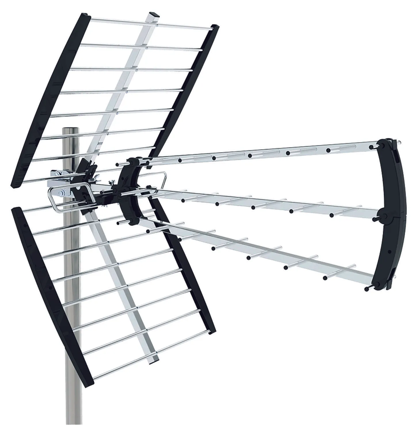 ANTENNA DIRETTIVA UHF ALTO GUADAGNO ATTACCO F CON FILTRO LTE 21 ELEMENTI -414034