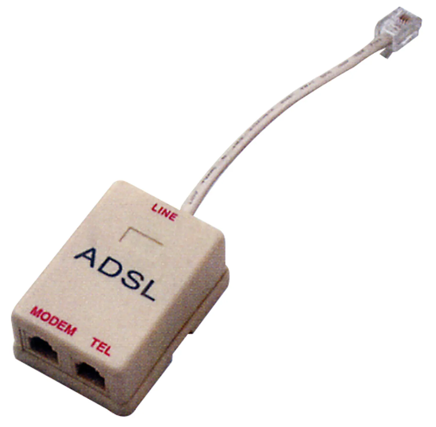 COMMUTATORE TELEFONICO PER LINEA PER ADSL A 2 USCITE PLUG 6/2C