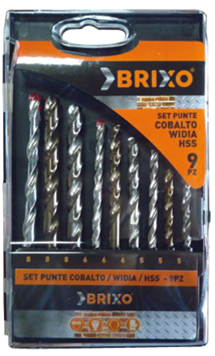 SET PUNTE BRIXO HSS-WIDIA-COBALTO PZ.9