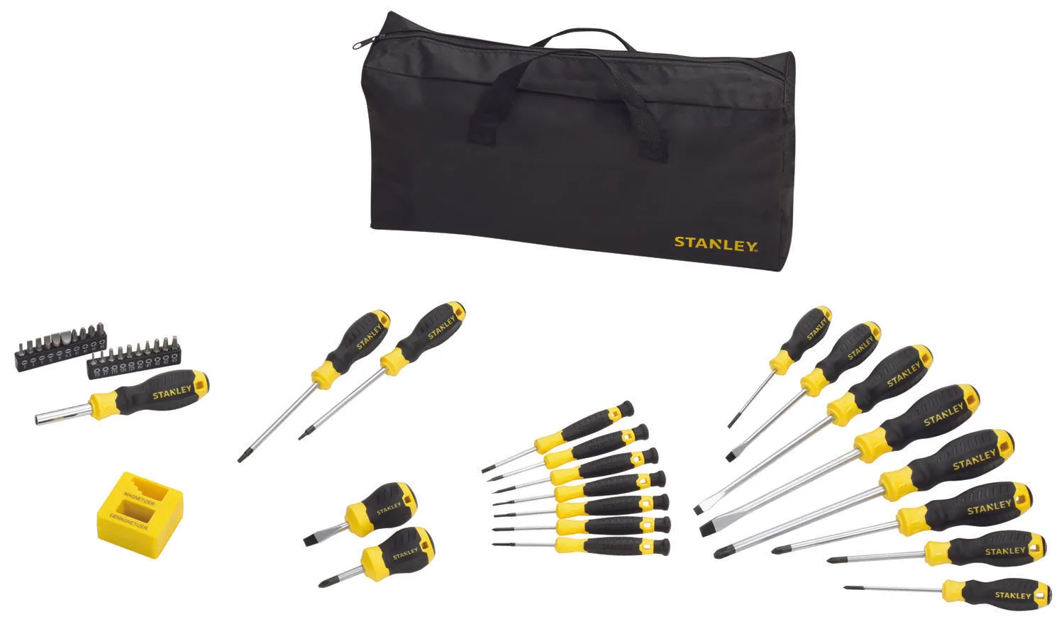 SET GIRAVITI STANLEY 42 PEZZI STHT0-62113 + BORSA IN TESSUTO