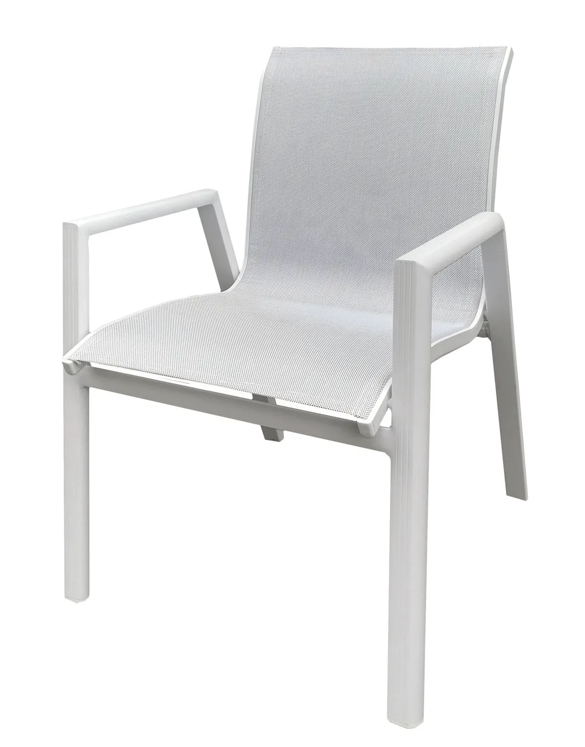 POLTRONA DA ESTERNO ALU WHITE BIANCA IN ALLUMINIO 55x65xH89 cm