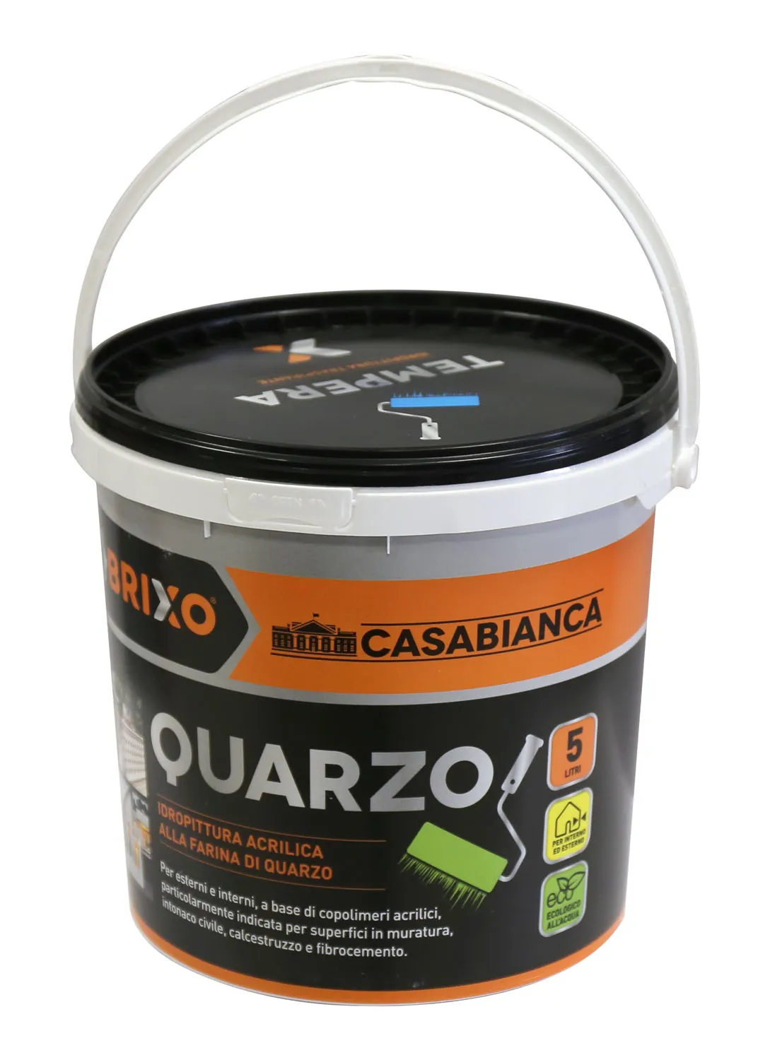 IDROPITTURA ACRILICA BRIXO CASABIANCA QUARZO PER ESTERNO ED INTERNO LT.5