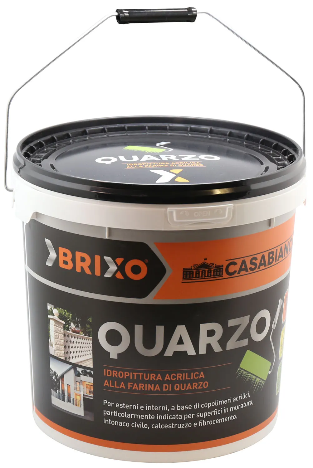 IDROPITTURA ACRILICA BRIXO CASABIANCA QUARZO PER ESTERNO ED INTERNO LT.14