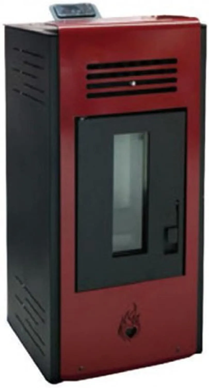 STUFA A PELLET 7,89 KW CUORE CALDO 8 BORDEAUX 47x49xH92 cm