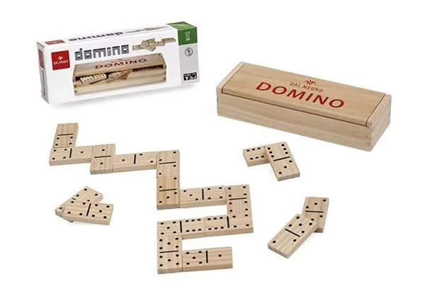 DOMINO IN LEGNO CON SCATOLA