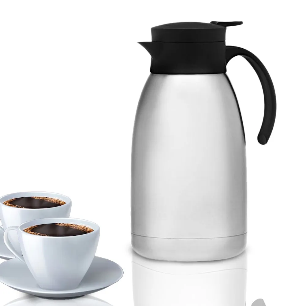 Caraffa Sottovuoto Termica Brocca Thermos In Acciaio Inox Capienza 1,5 LT (1)