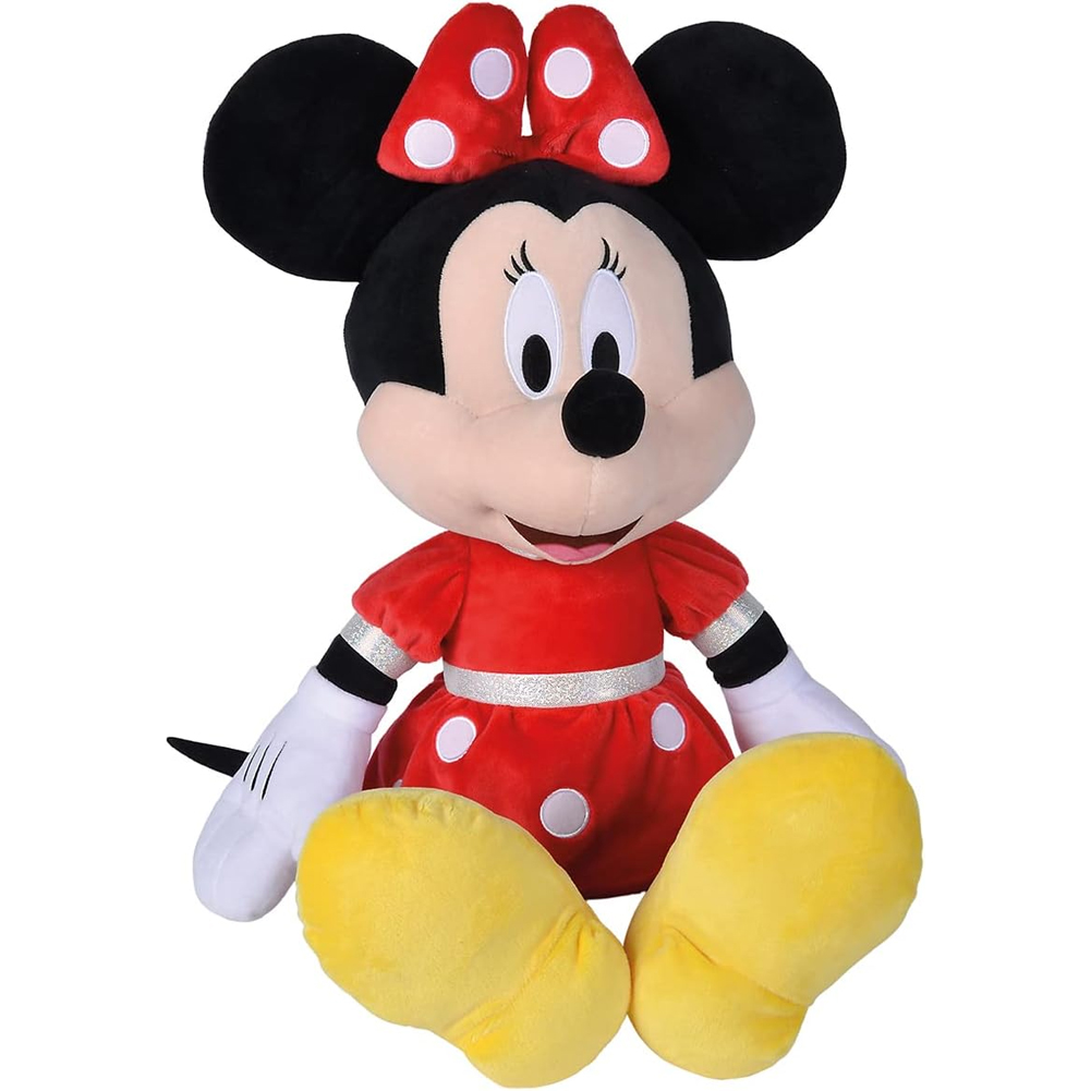 Peluche Minnie XL Da 60 Cm Con Abito Rosso A Pois Bianchi Pupazzo Idea Regalo (1)