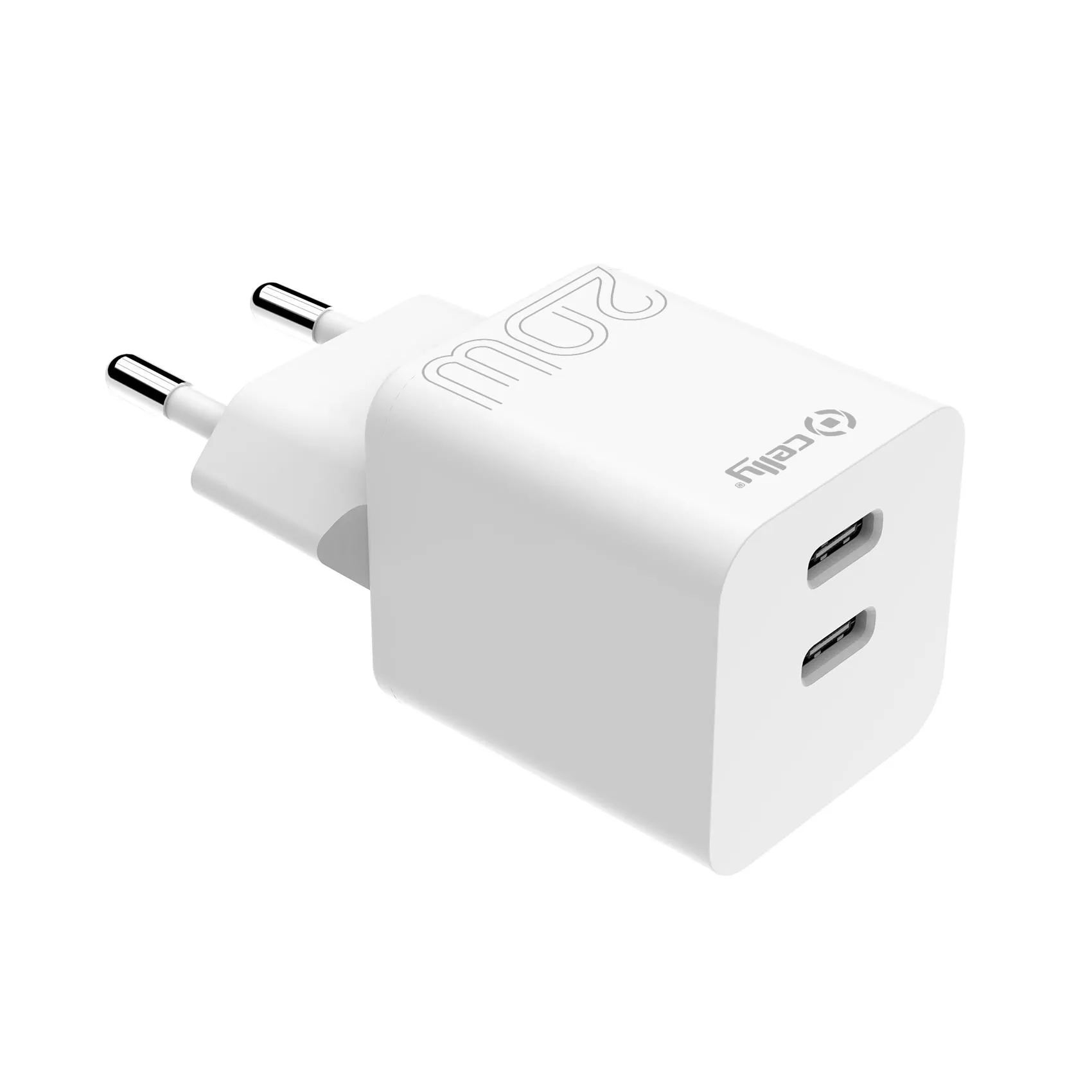 TRAVEL CHARGER 2USB-C 20W WHITE