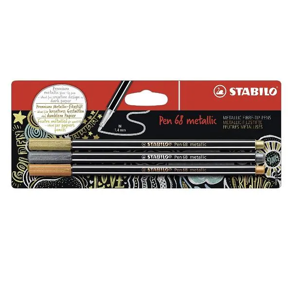 CF3 STABILO PEN 68 METALLIC G/S/C