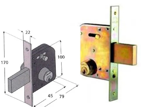 SERRATURA WELKA CILINDRO FISSO 06545000