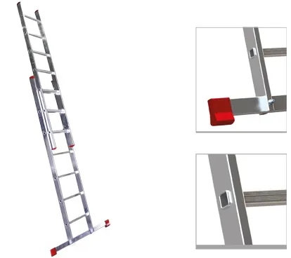 SCALA ALLUMINIO STEP UP DUPLICE 2X14GR. MT6,37