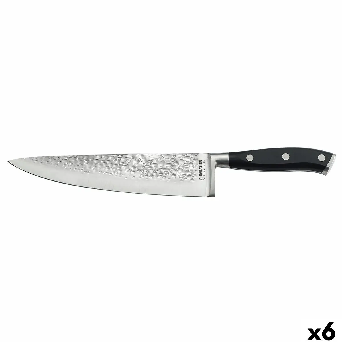 Coltello da chef Sabatier Carbon Nero Metallo Bachelite (6 Unità)