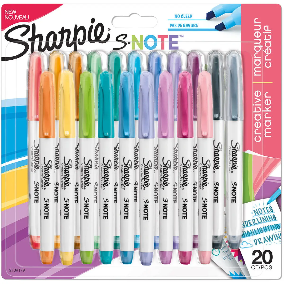 Set di Pennarelli Sharpie 2139179 Multicolore 20 Pezzi