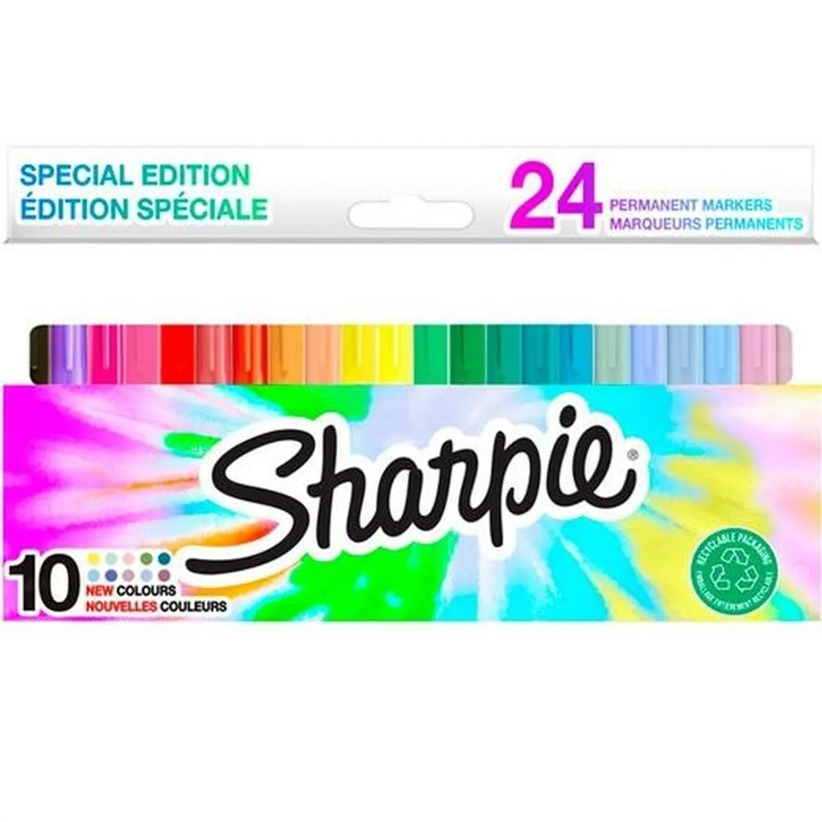 Set di Pennarelli Sharpie 24 Pezzi Permanente Multicolore