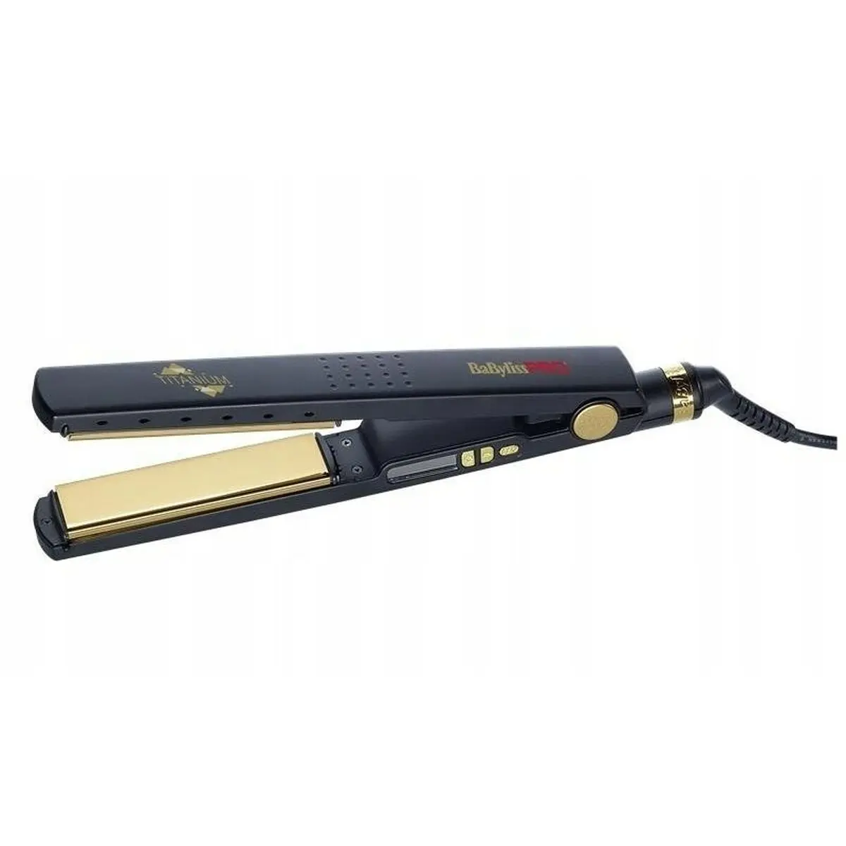 Piastra per Capelli Babyliss BAB3091BKTE Nero Oro 45 W 1 Pezzi