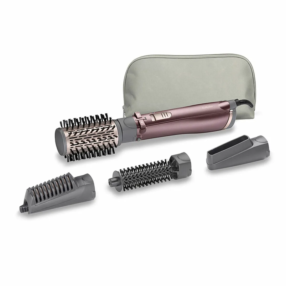 Set pettini/spazzole Babyliss AS960E 1000W Nero Grigio Oro rosa ABS  