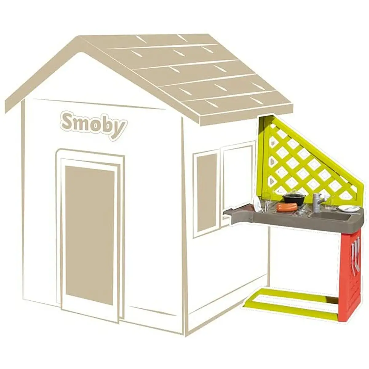 Casa da Gioco per Bambini Smoby Lavello 17 Pezzi Accessorio