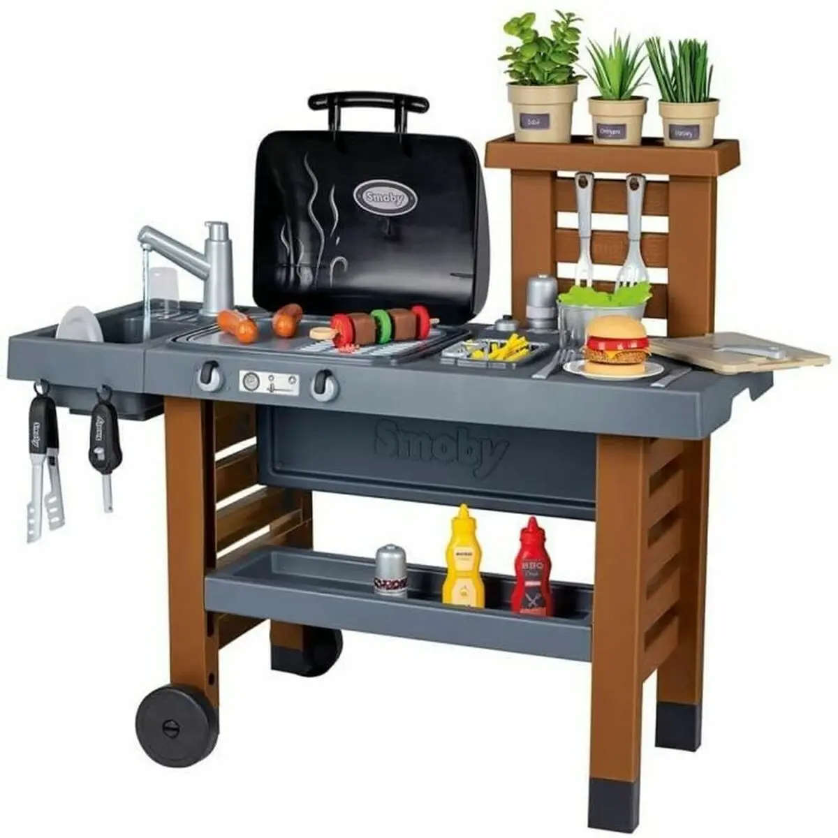 Cucina Giocattolo Smoby Garden Kitchen Barbecue 43 Pezzi