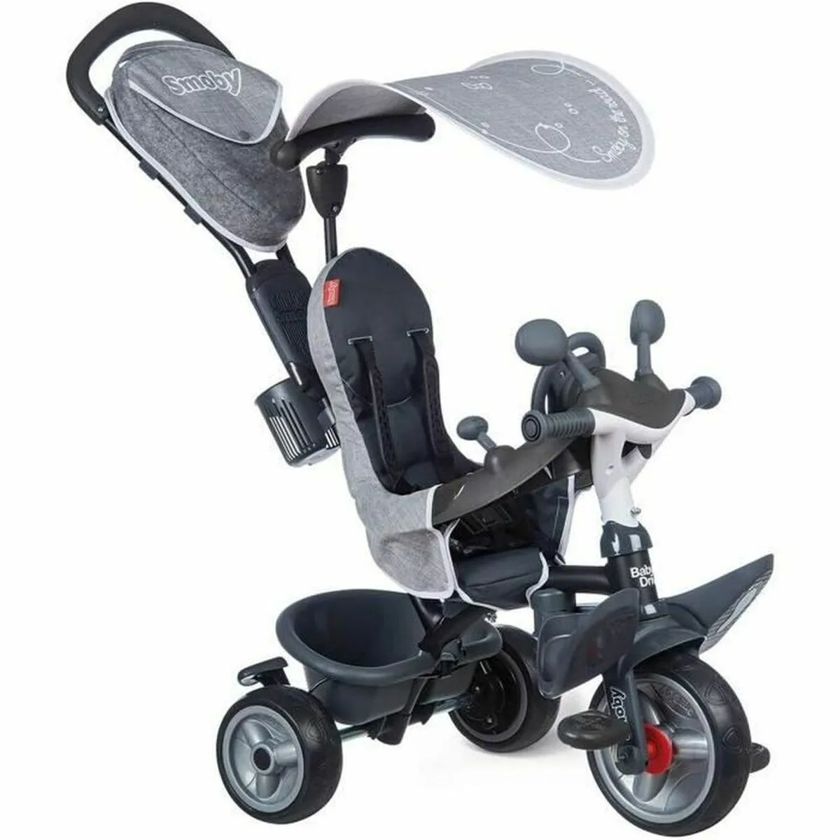 Triciclo Smoby Baby Driver Plus Grigio