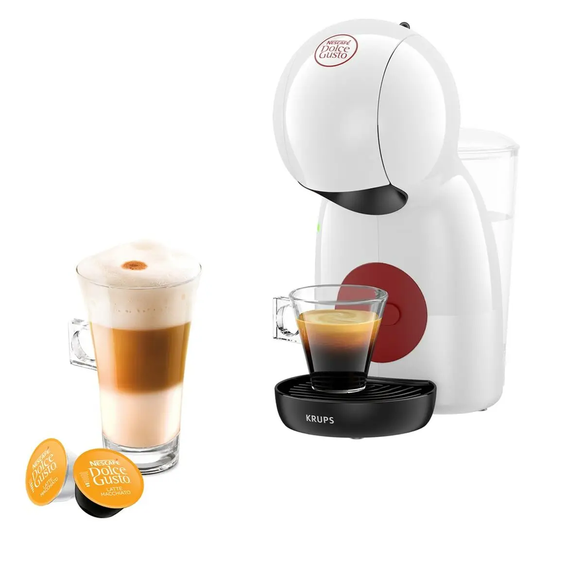 Caffettiera con Capsule Krups KP1A3110 Bianco 1600 W 15 bar 0,8 L