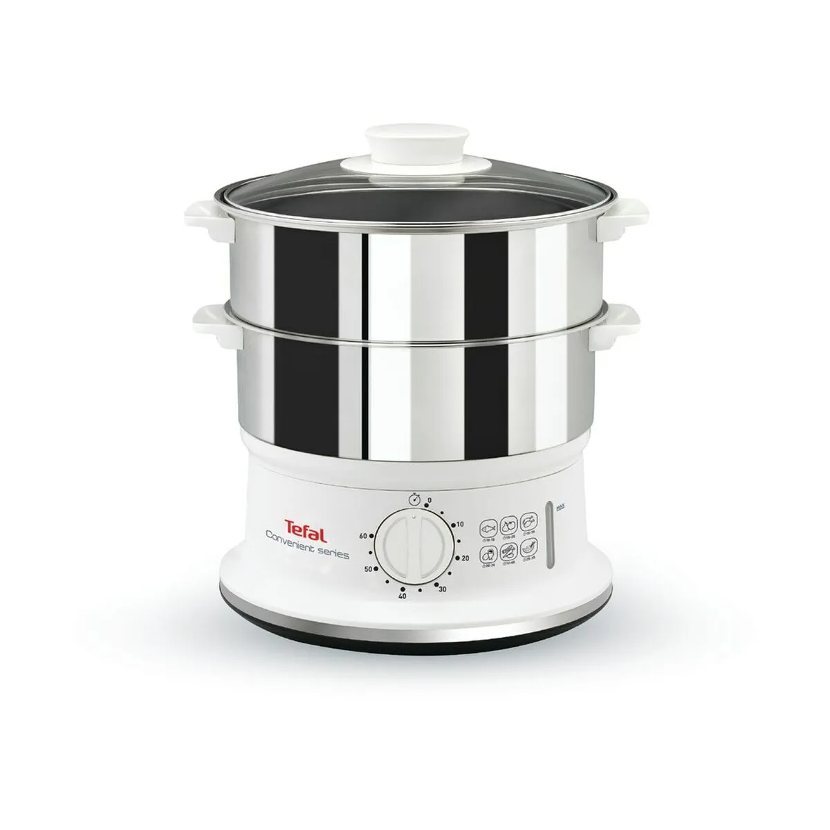 Vaporiera Tefal VC145 Bianco Acciaio inossidabile Plastica 900 W 27,5 X 33,5 X 30,5 cm