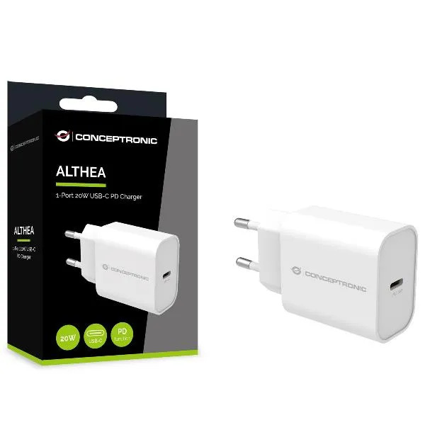 MINI USB CHARGER 20W WHITE USB-C