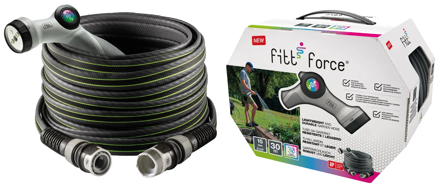 TUBO IRRIGAZIONE FORCE GRIGIO 5/8 ROTOLO 20 MT. CON PISTOLA