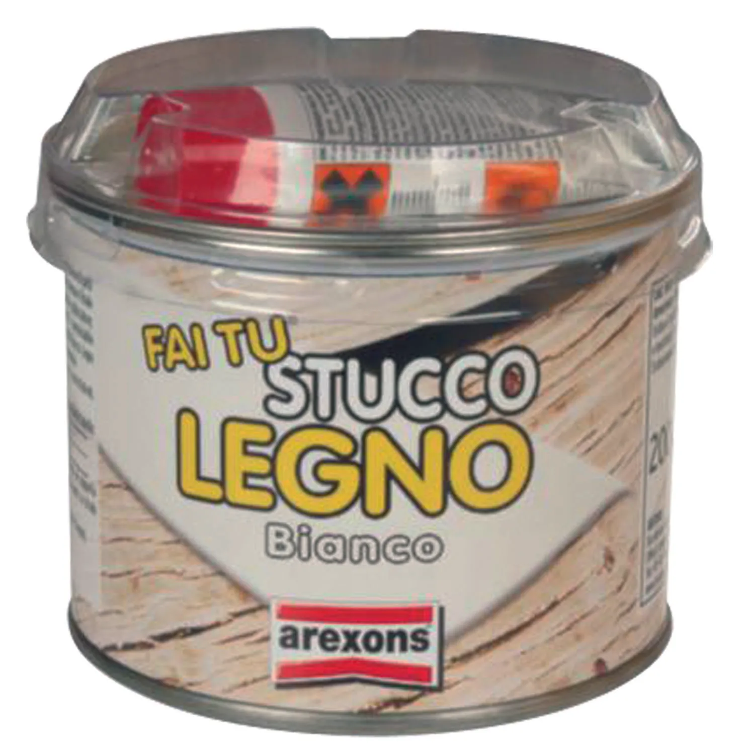 KIT FAI TU STUCCO LEGNO PASTA BICOMPONENTE  200GR. RESINE VERNICIABILE  BIANCO