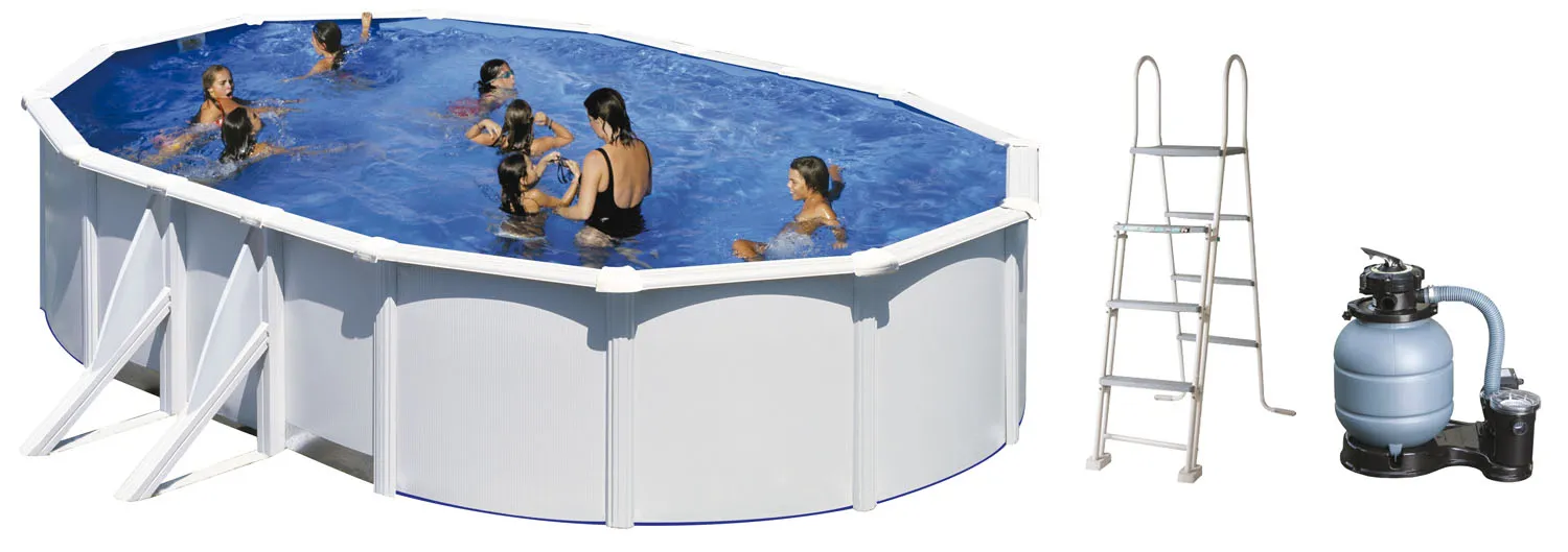 PISCINA FUORI TERRA OVALE GRE FIDJI KIT 500 ECO 500x300xh120 + ACCESSORI