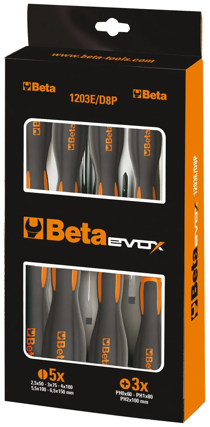 SET SERIE GIRAVITI BETA EVOX 8 PEZZI 1203E/D8P