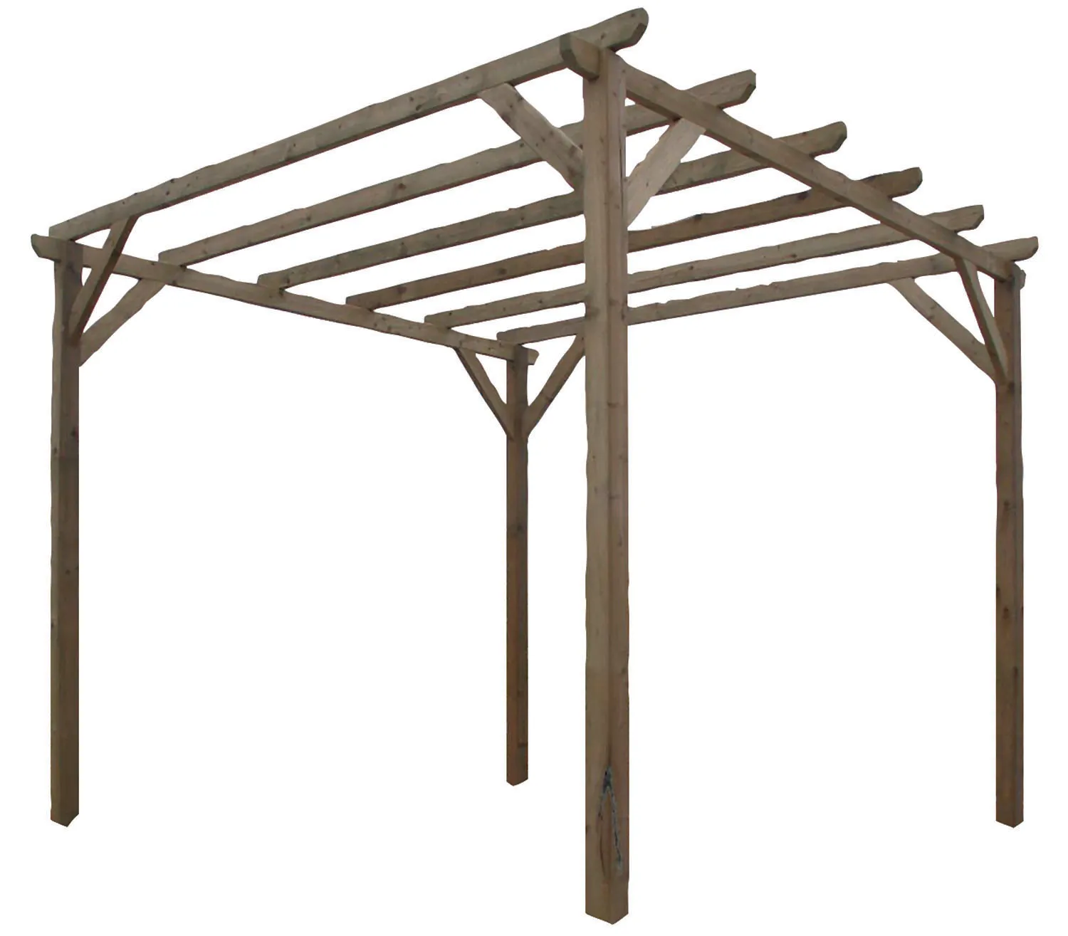 PERGOLA LASA IN LEGNO DI PINO IMPREGNATO 3X3