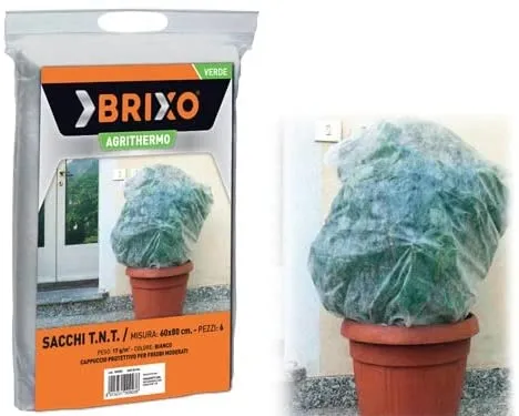 TELO SACCO ANTIGELO PROTEZIONE PER ORTAGGI T.N.T.BRIXO AGRITHERMO 150X360CM 2 PEZZI