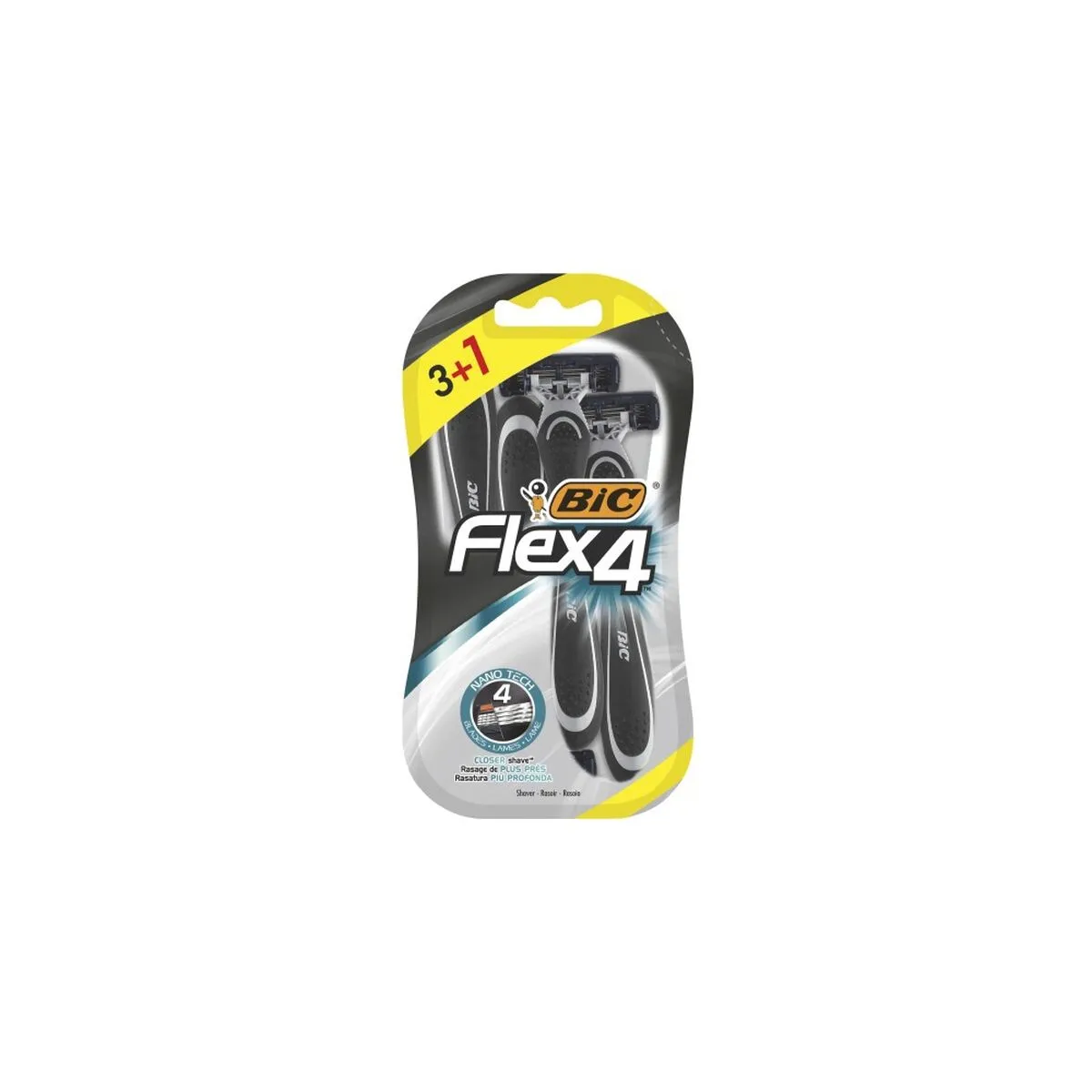 Rasoio Manuale per Barba Bic Flex4 (4 uds)