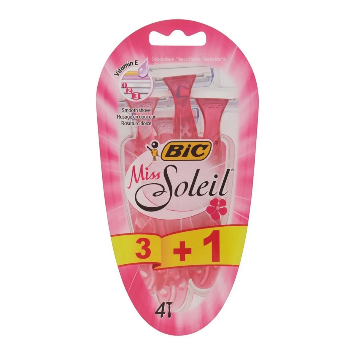 Rasoio Manuale per Barba Bic Miss Soleil Donna (4 uds)