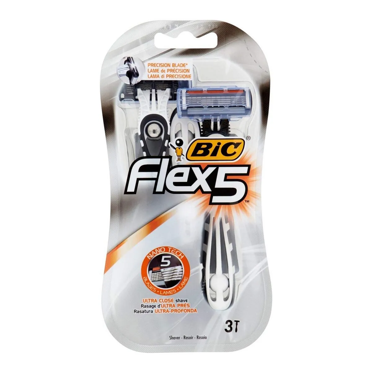 Rasoio Manuale per Barba Bic Flex5 (3 uds)