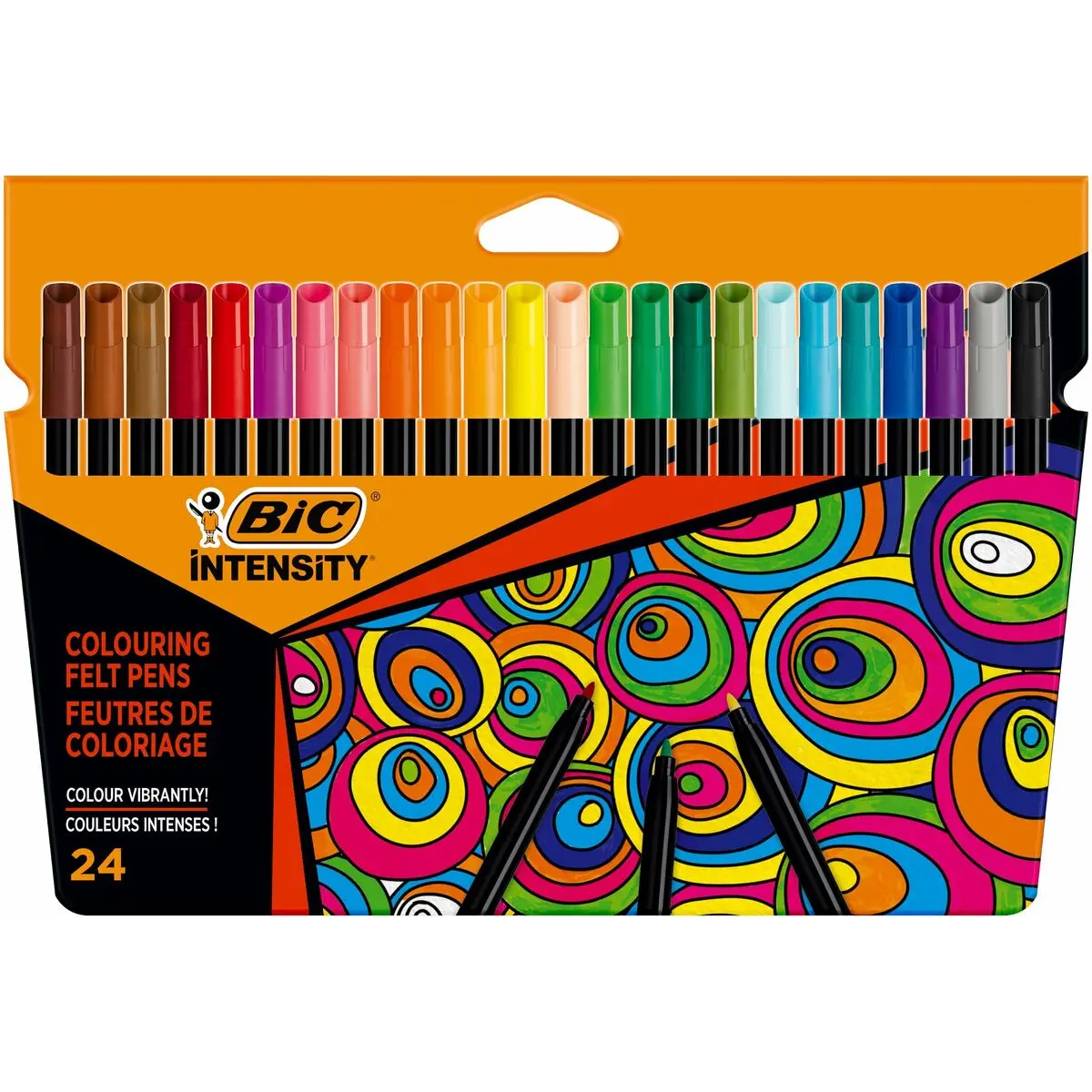 Set di Pennarelli Bic 978035 Nero Multicolore (24 Pezzi)