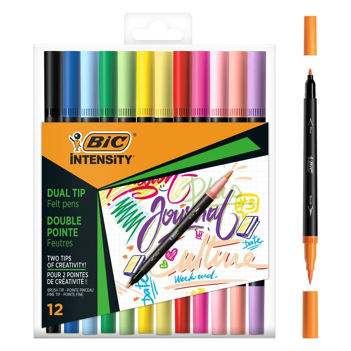 Set di Pennarelli Bic Intensity 12 Pezzi Multicolore