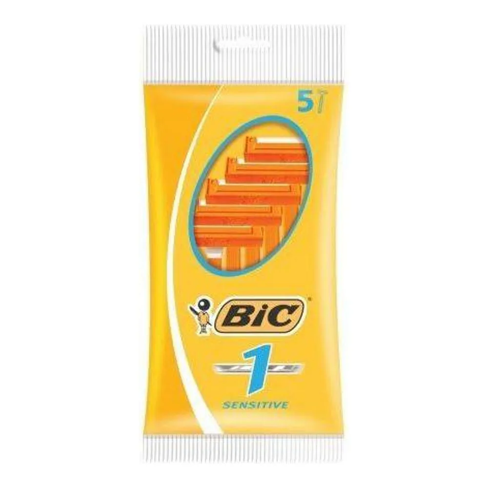 Rasoio Manuale per Barba Bic Sensitive 1 (5 uds)