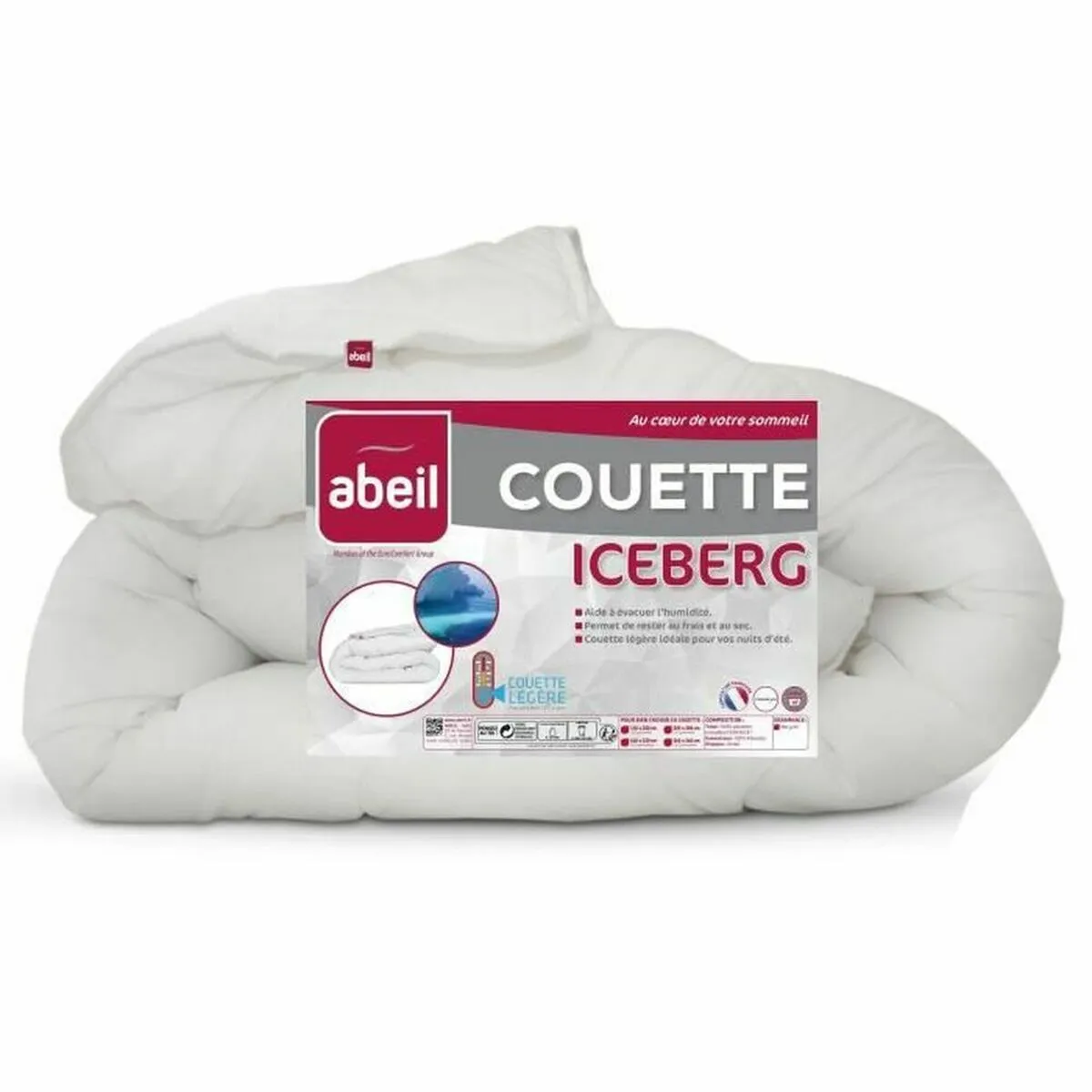 Piumino Letto Abeil Iceberg Bianco 200 g/m² 140 x 200 cm